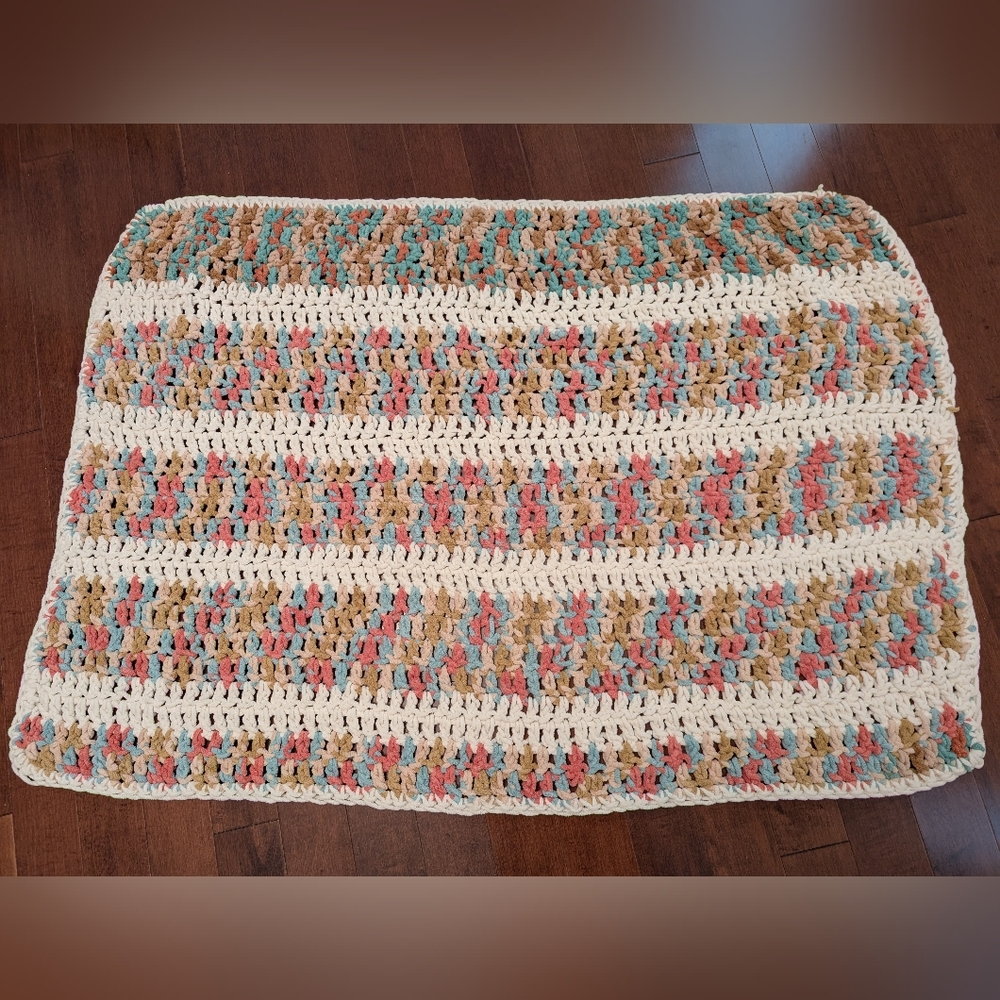 Handmade crochet baby blanket